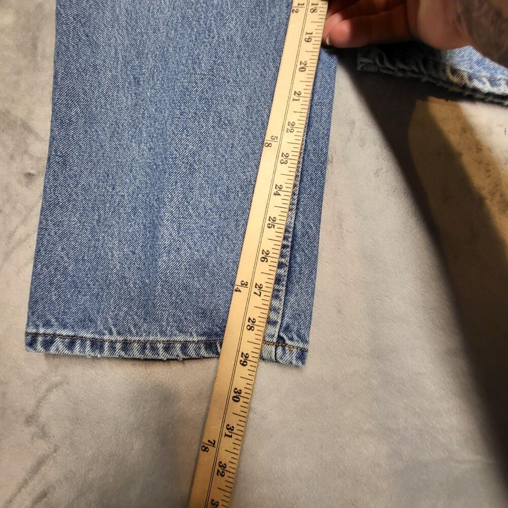 Eddie Bauer Jeans Mens 40x30 Light Wash Blue Classic Fit Straight Denim - Picture 6 of 9